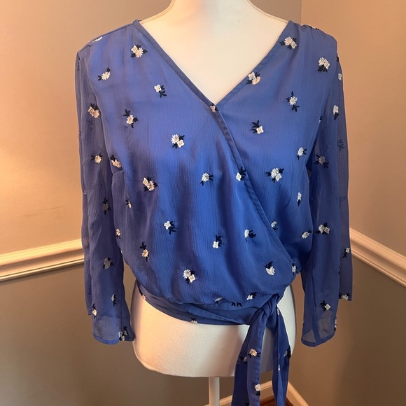 Abercrombie & Fitch Cornflower Blue Wrap Top
Size: Medium - Picture 2 of 9